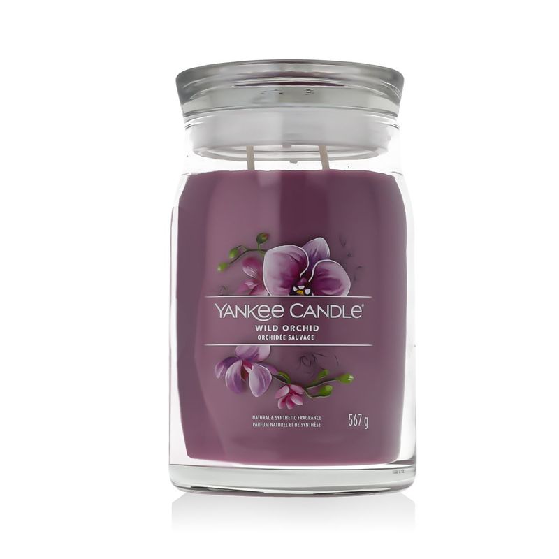 Yankee Candle Signature Orchidée Sauvage Bougie Parfumée 567 g