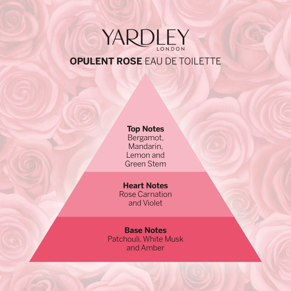 Yardley Opulent Rose Eau de Toilette Femme 50 ml