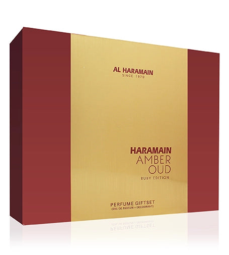 Al Haramain Amber Oud Ruby Edition SET U (EDP 75ml + EDP 30ml + DEO 200ml)