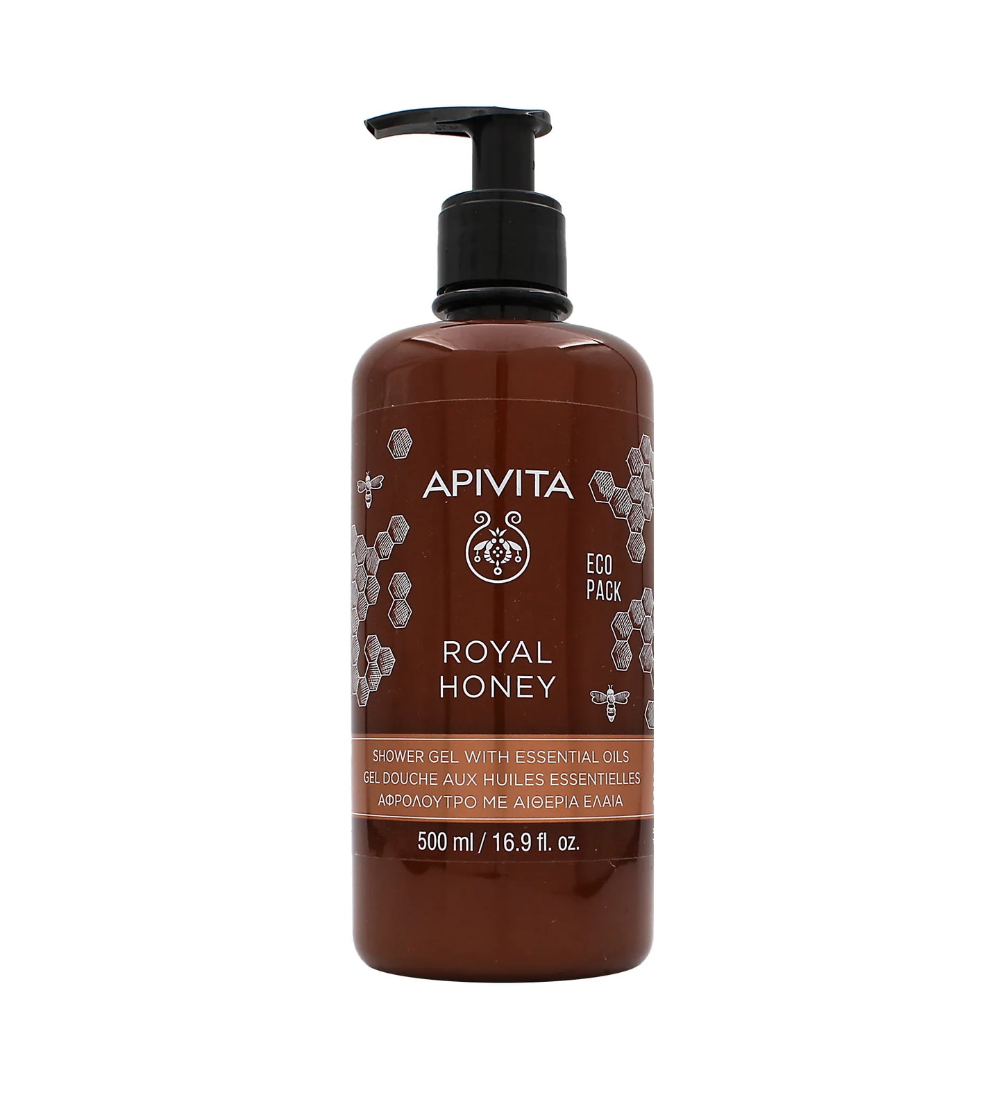 Apivita Royal Honey Shower Gel with Essential Oils 500ml
