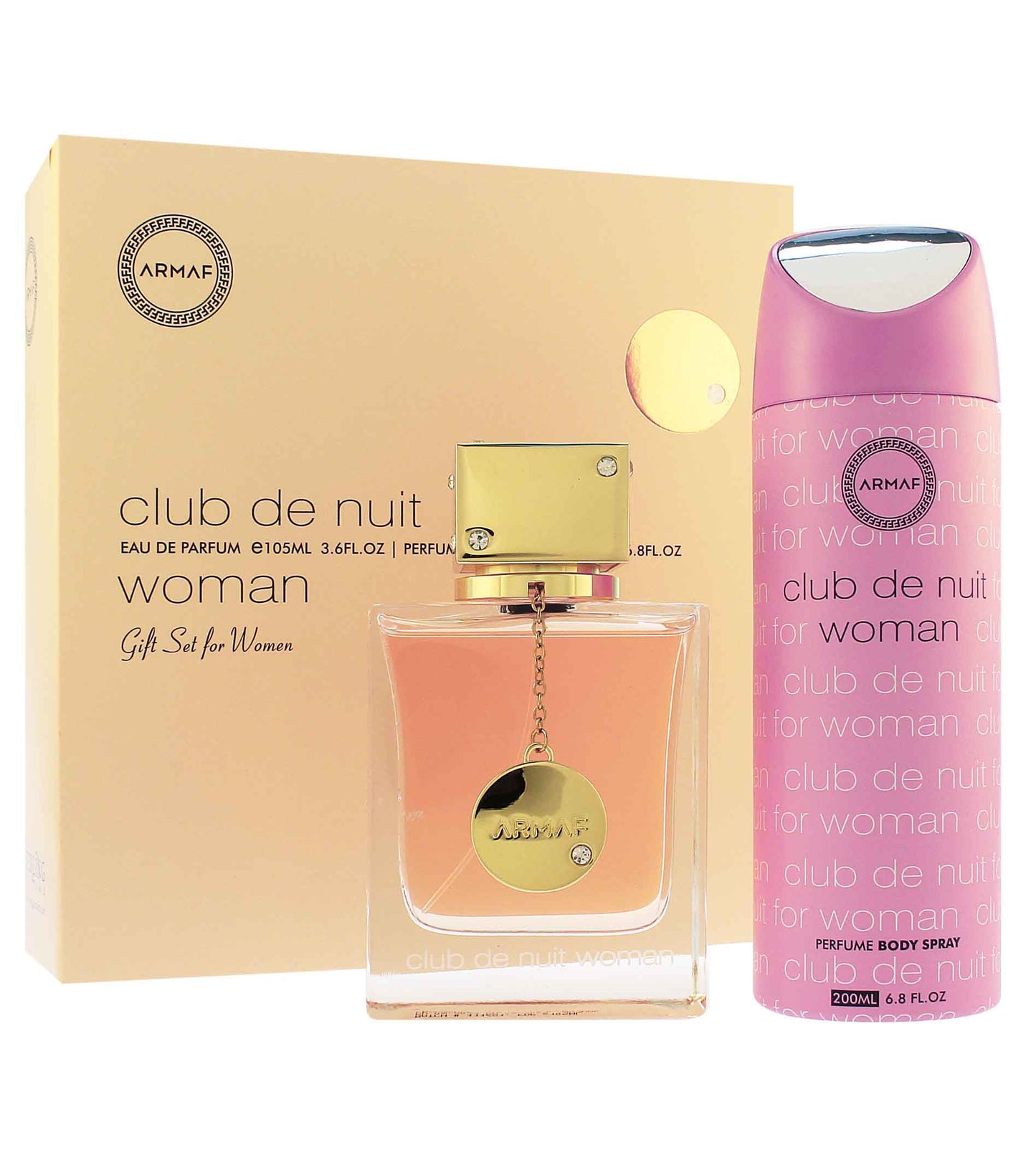 Armaf Club De Nuit Woman dárková sada pro ženy parfémovaná voda 105 ml + deospray 200 ml