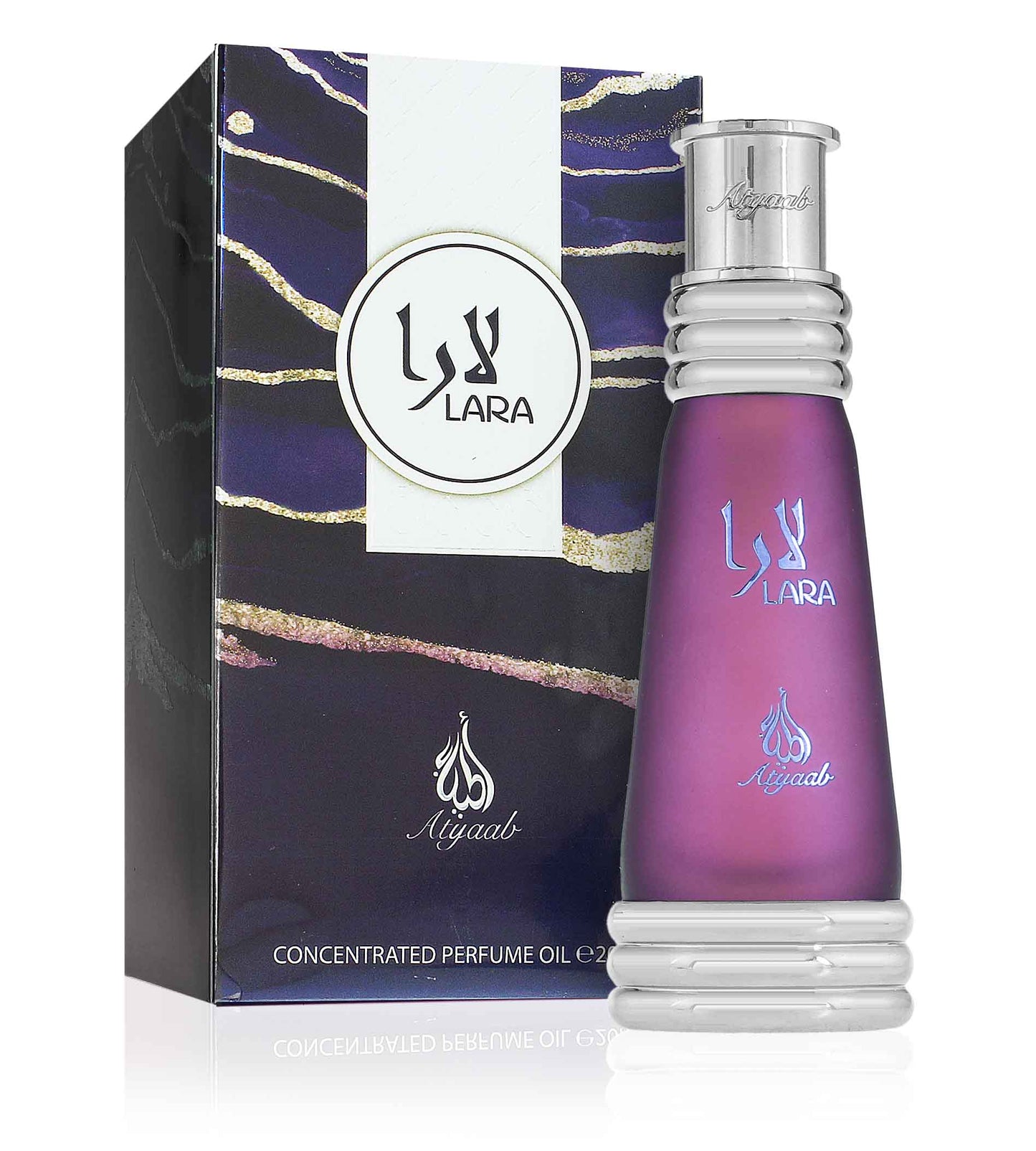 Atyaab Lara Purple Huile parfumée unisexe 20ml