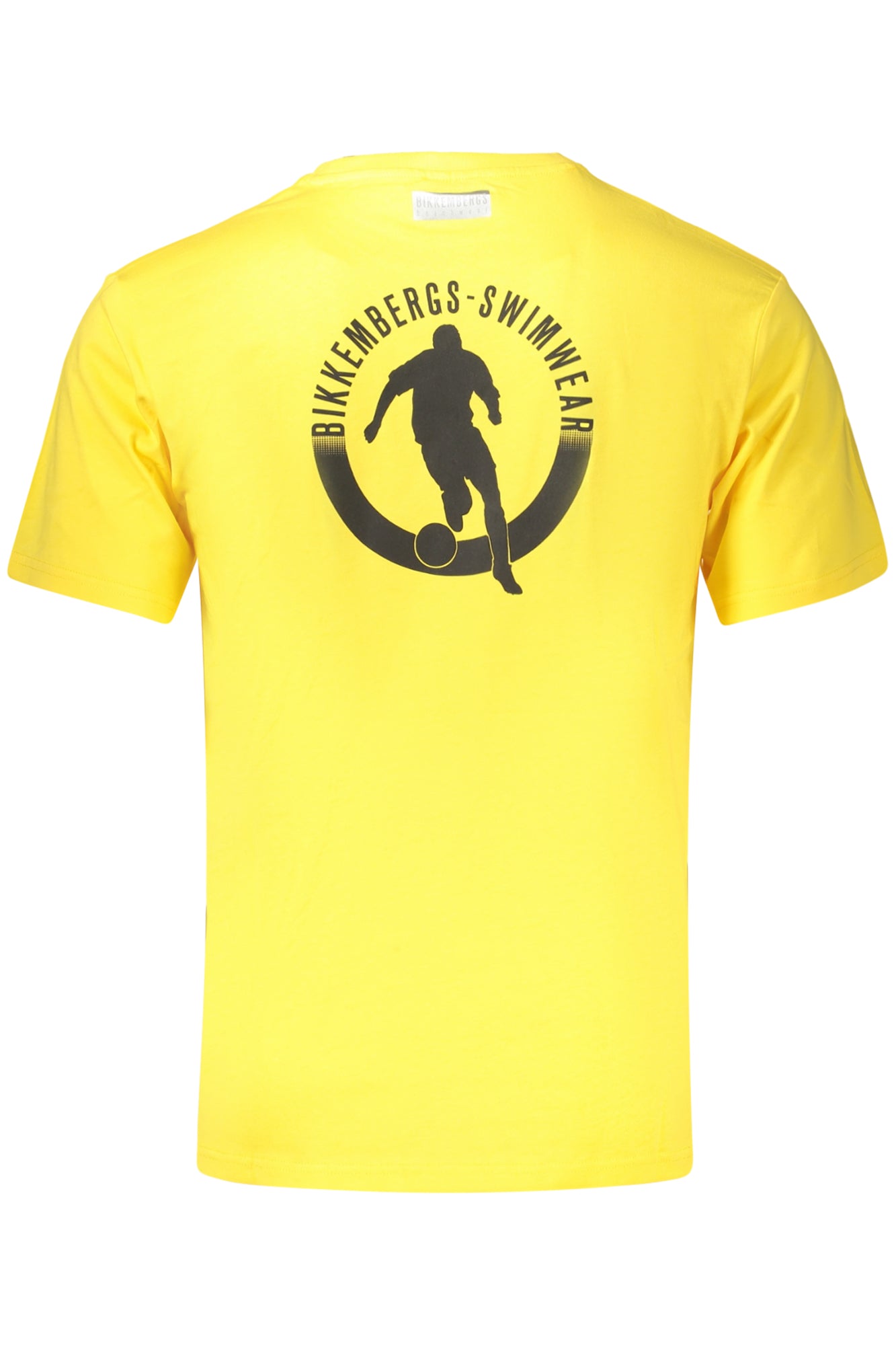 BIKKEMBERGS MEN'S SHORT-SLEEVED T-SHIRT YELLOW
