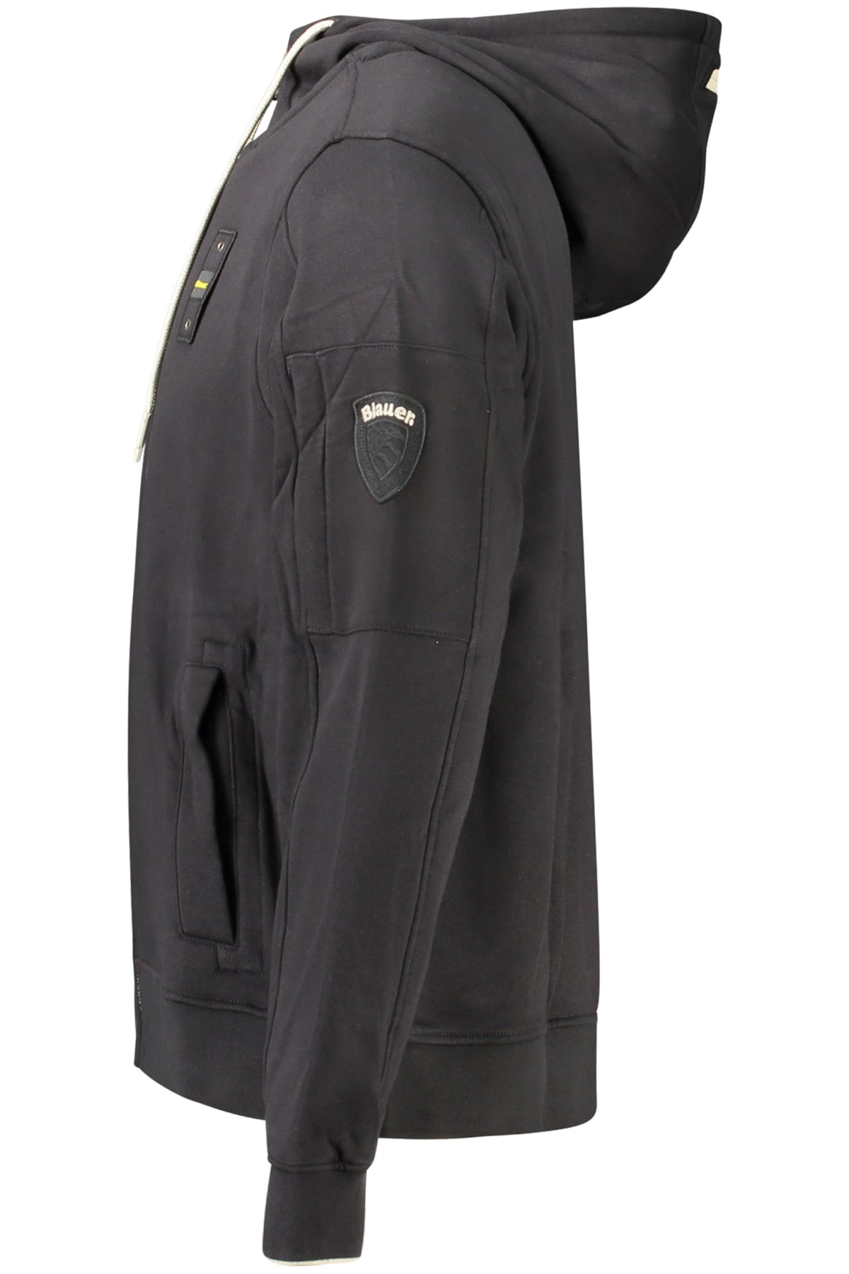SWEAT-SHIRT BLAUER NOIR À FERMETURE ÉCLAIR POUR HOMME