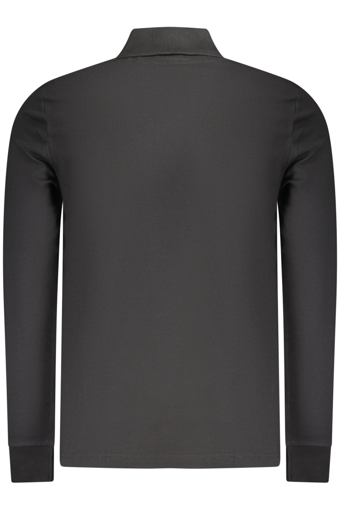 BOSS MEN'S LONG-SLEEVED POLO SHIRT BLACK