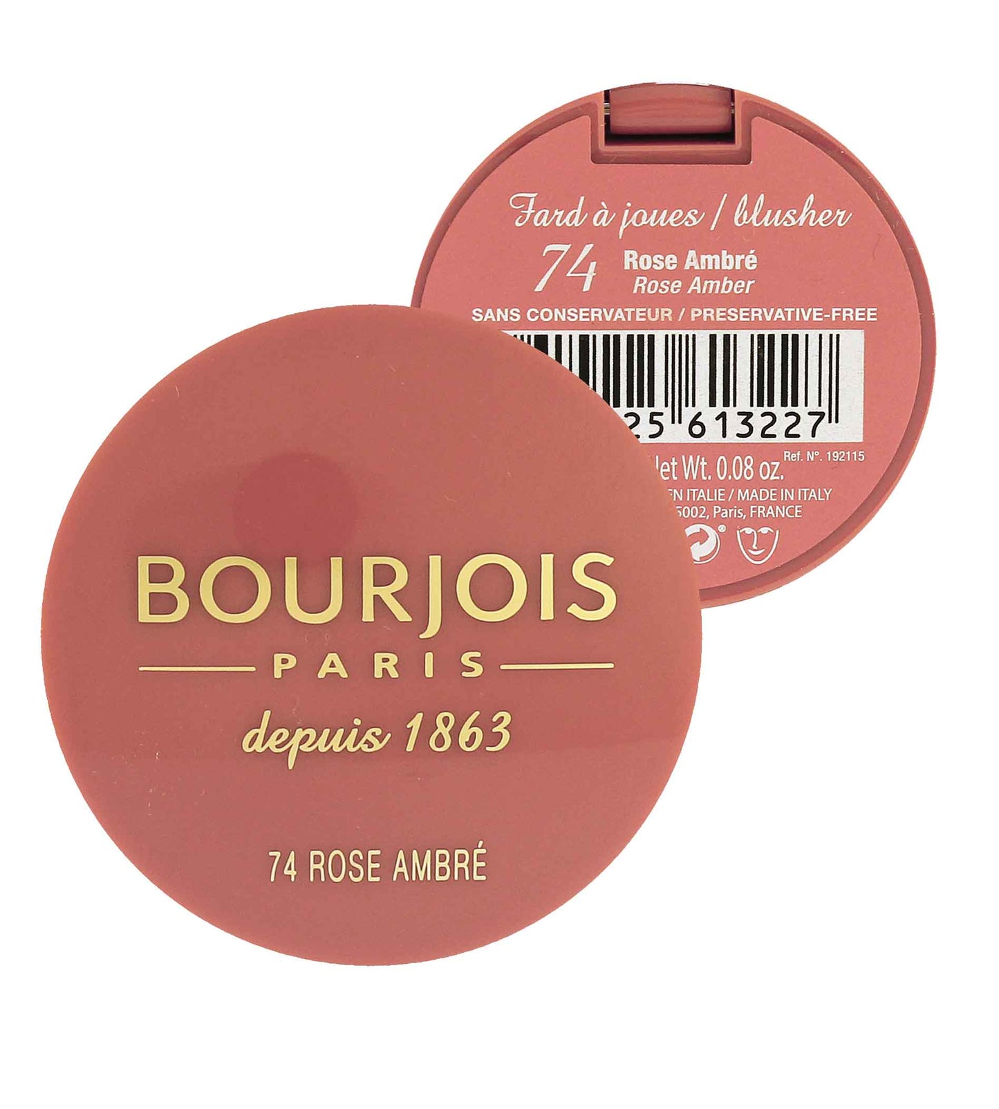 Bourjois Little Round Pot Blush 2,5 g 74 Ámbar rosa