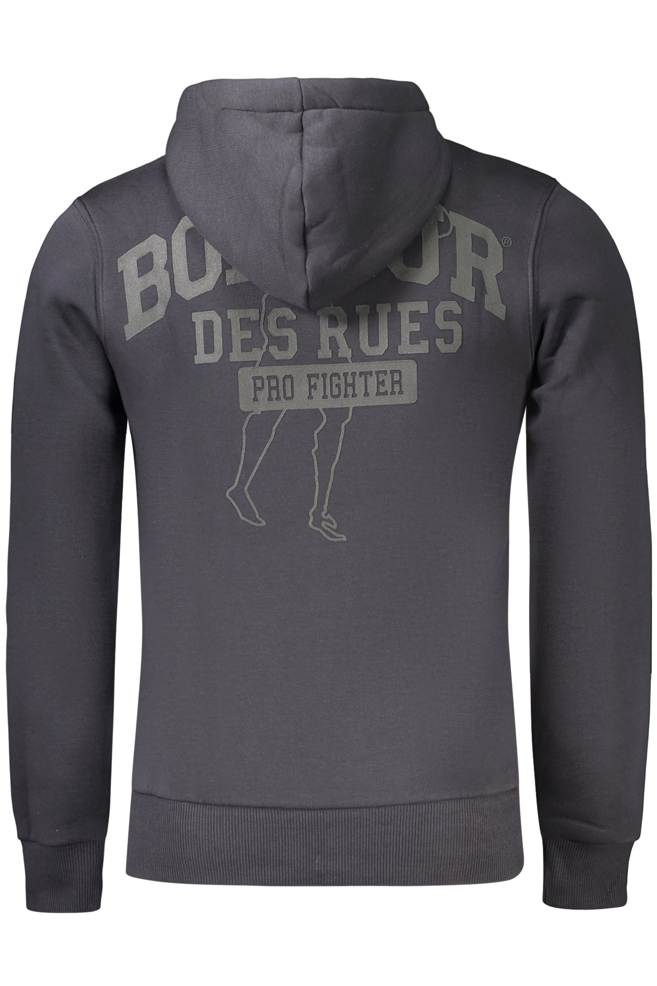 BOXEUR DES RUES MEN'S ZIP-UP SWEATSHIRT, GREY