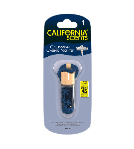Vial colgante California Scents California Casino Nights viene en 5 ml