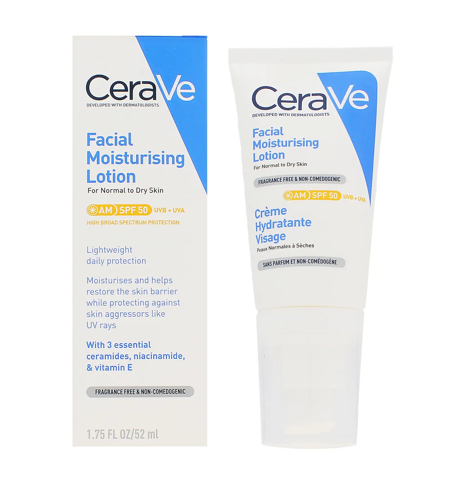 CeraVe Facial Moisturising Lotion SPF50 52ml