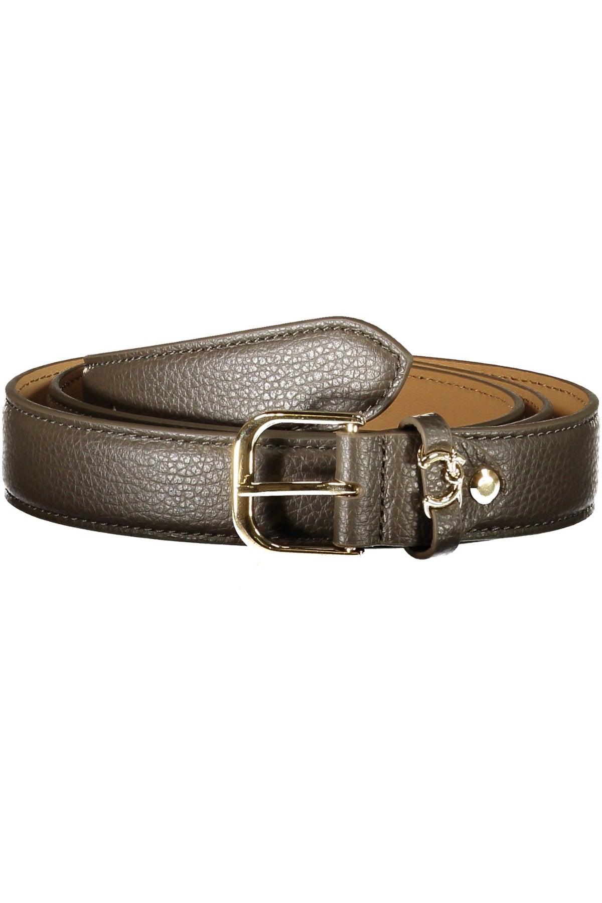 CEINTURE EN CUIR MARRON POUR FEMME COCCINELLE