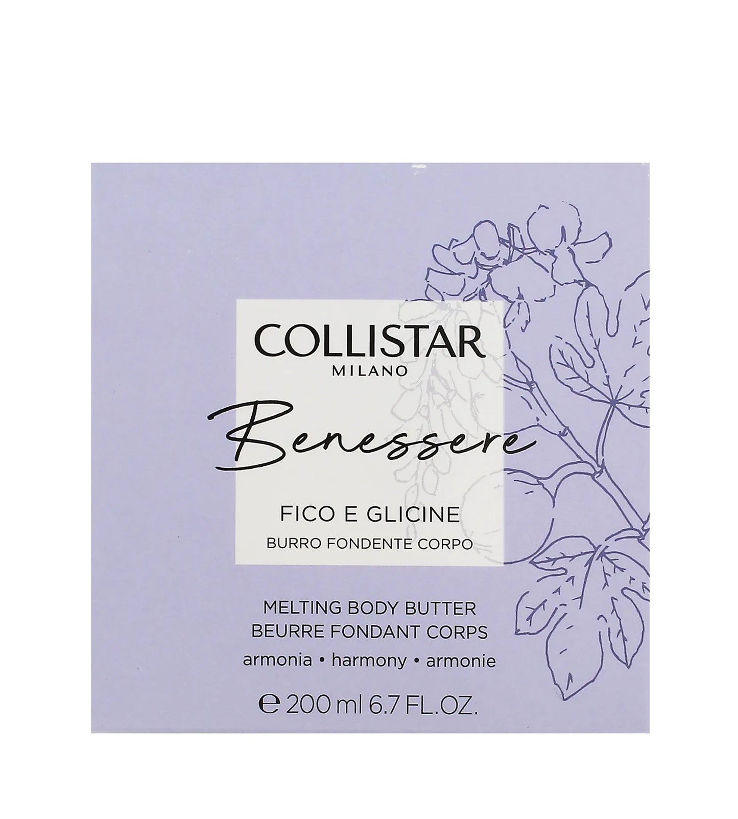 Collistar Benessere Fig and Wisteria Melting Body Butter 200ml