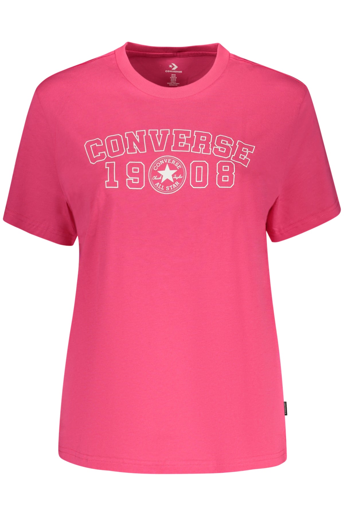 T-shirt Converse à manches courtes pour femme, rose
