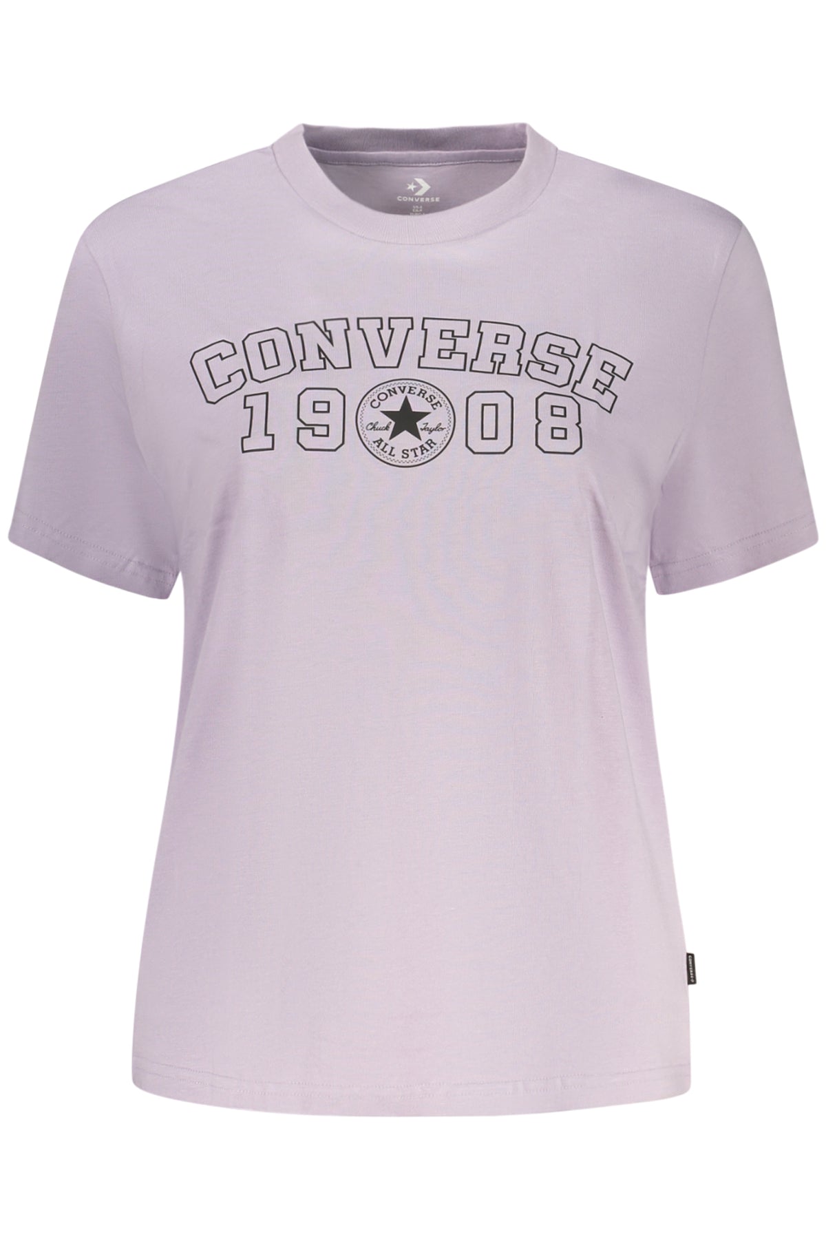 T-shirt violet à manches courtes Converse pour femme
