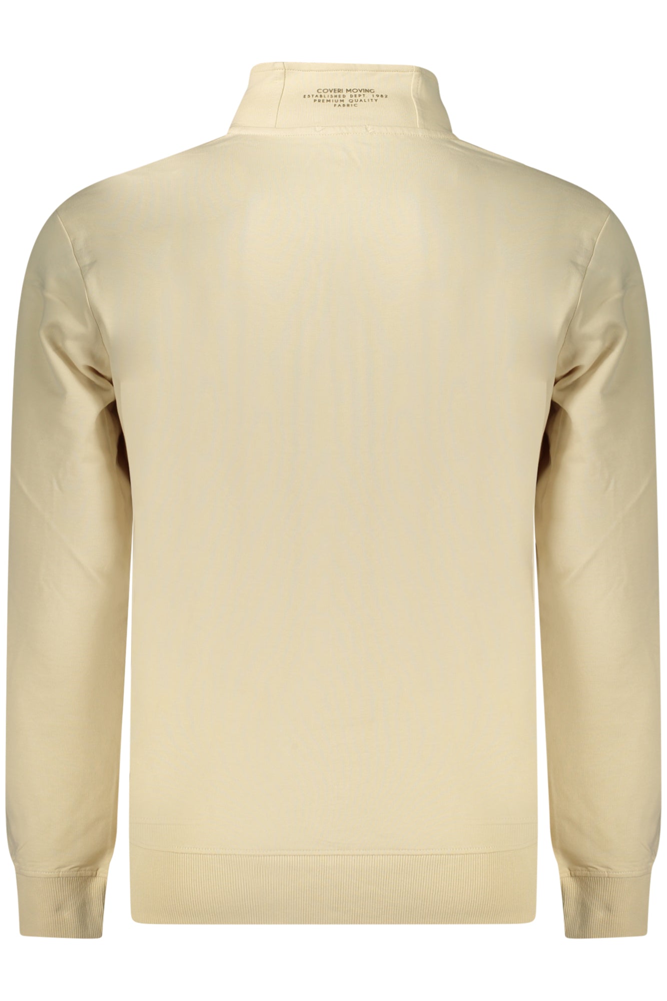 COVERI MOVING MEN'S BEIGE ZIP-UP SWEATSHIRT