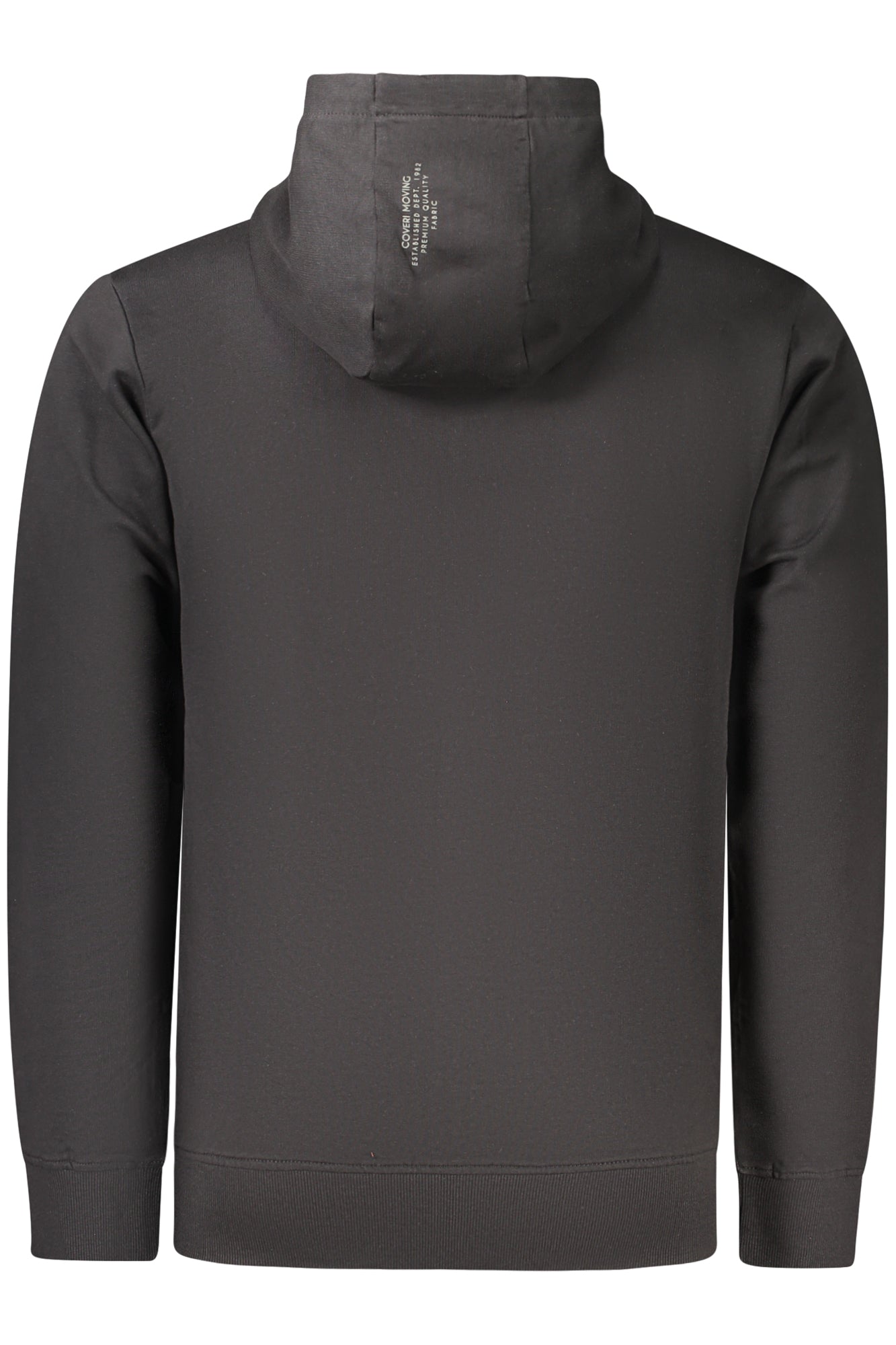 COVERI MOVING MEN'S BLACK ZIP-UP SWEATSHIRT