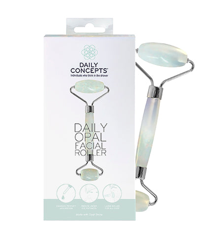 El rodillo facial Daily Opal de Daily Concepts está disponible a pedido.