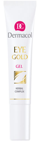 Dermacol Eye Gold Gel refreshing gel against swelling and dark circles 15 ml