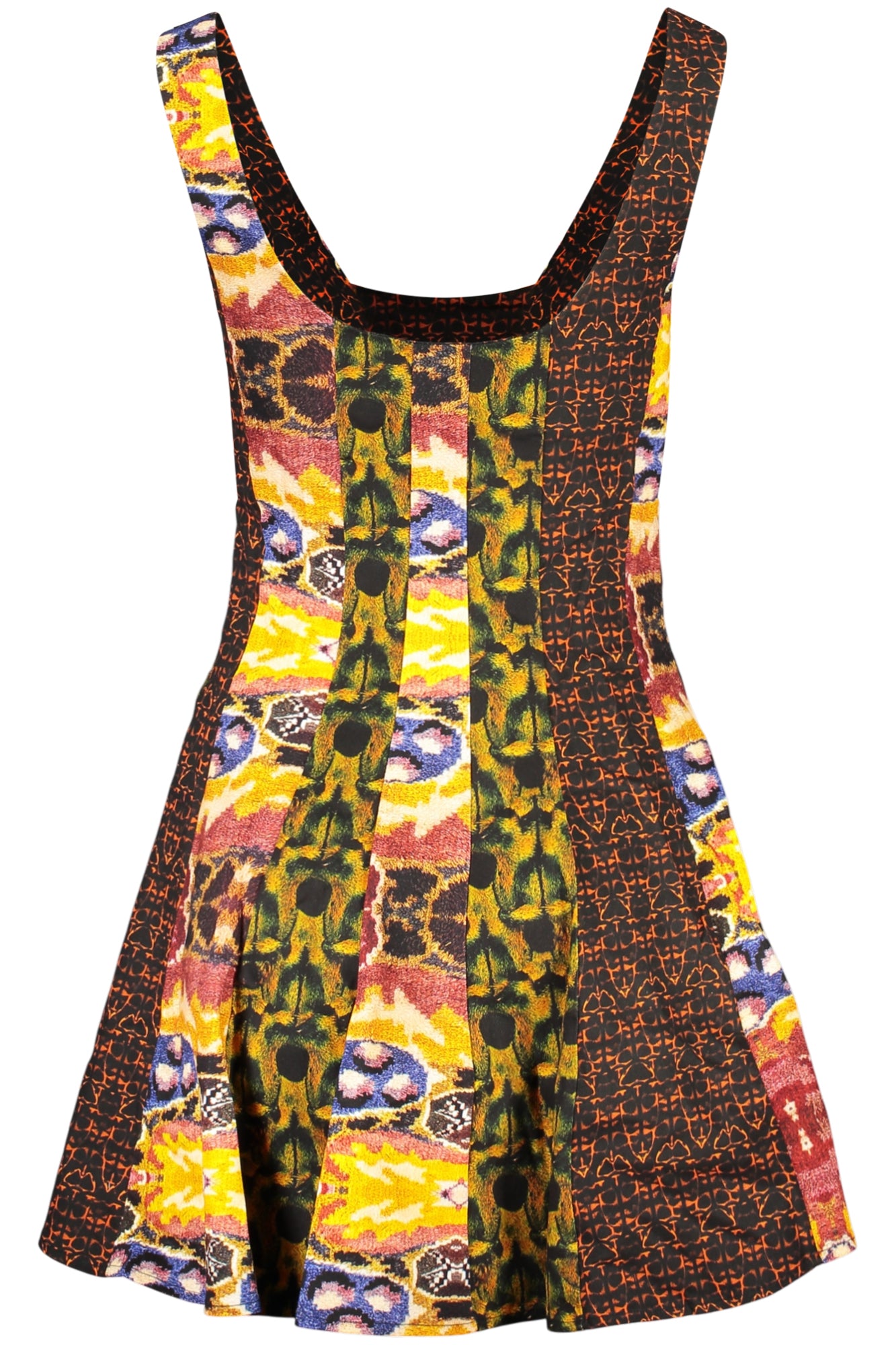 DESIGUAL SHORT DRESS FOR WOMEN IN YELLOW