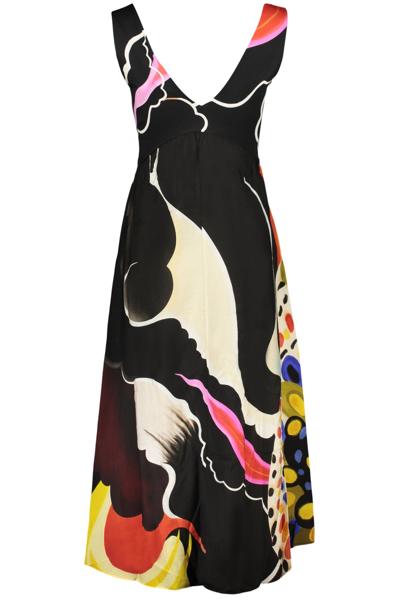 DESIGUAL WOMEN'S LONG BLACK DRESS