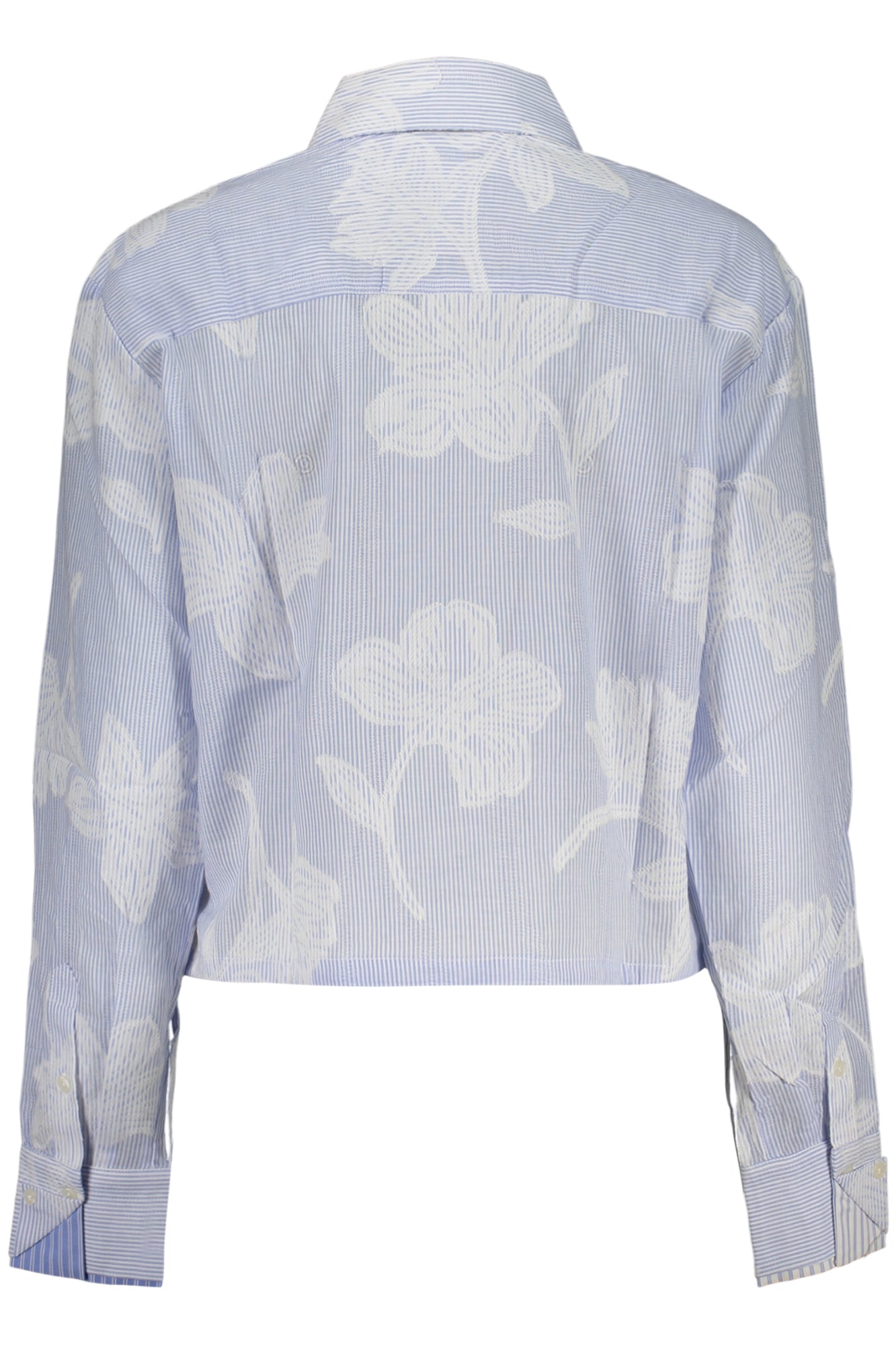 DESIGUAL WOMEN'S LONG-SLEEVED SHIRT, BLUE