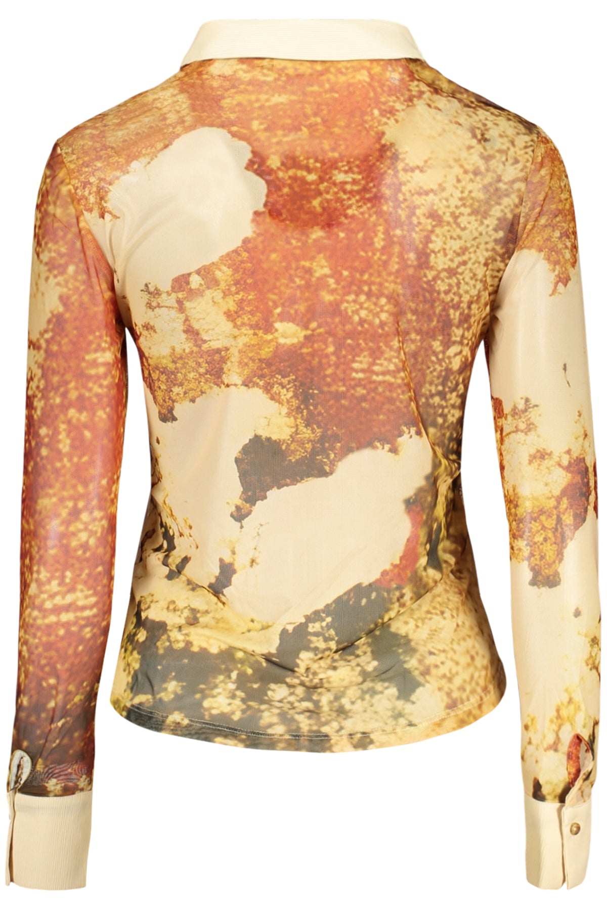 DESIGUAL WOMEN'S LONG-SLEEVED SHIRT, BEIGE