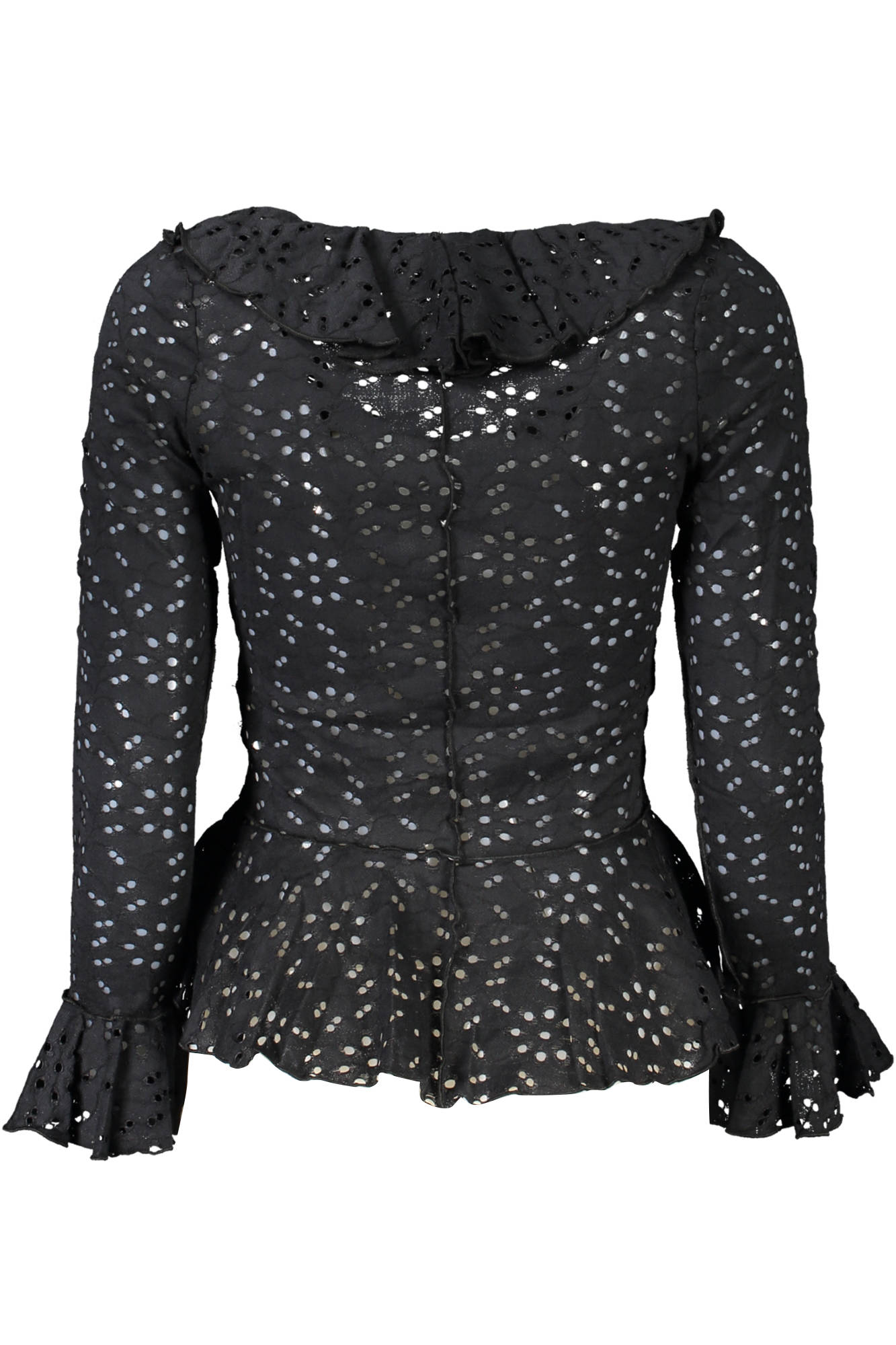 DESIGUAL LONG SLEEVE SHIRT WOMEN BLACK