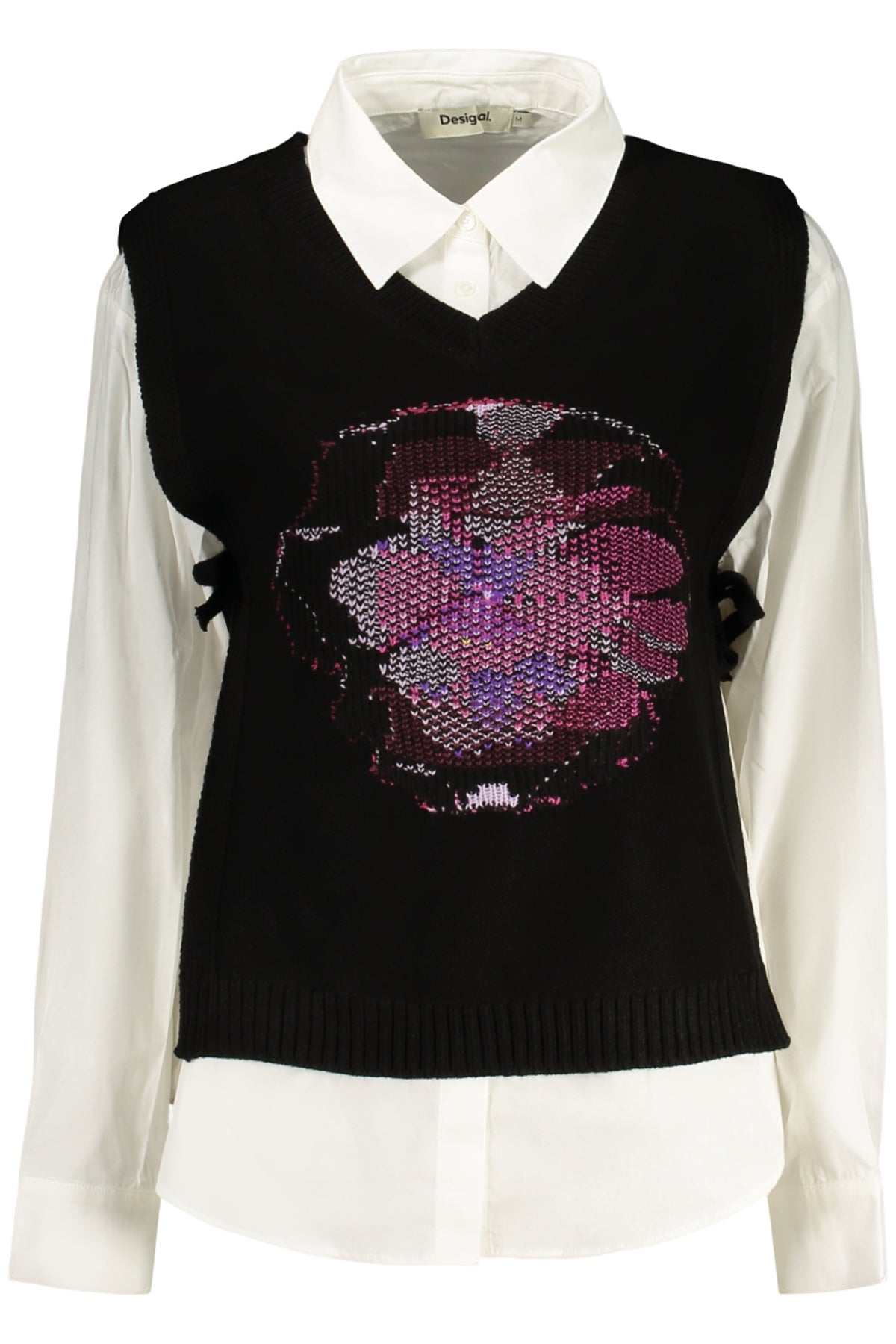 Chemise noire à manches longues pour femme DESIGUAL