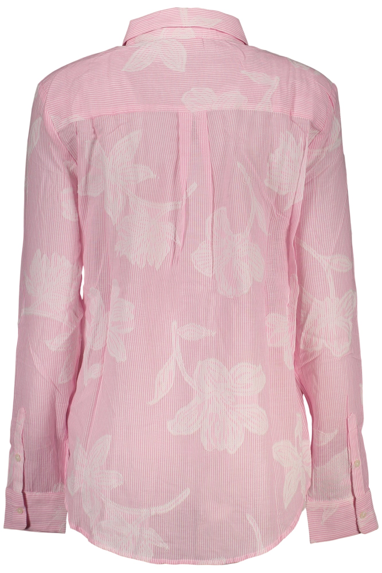 DESIGUAL WOMEN'S PINK LONG-SLEEVED SHIRT