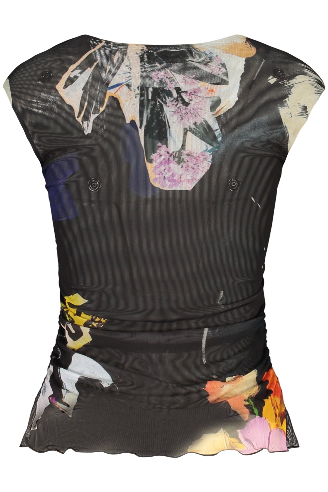 DESIGUAL WOMEN'S BLACK TANK TOP
