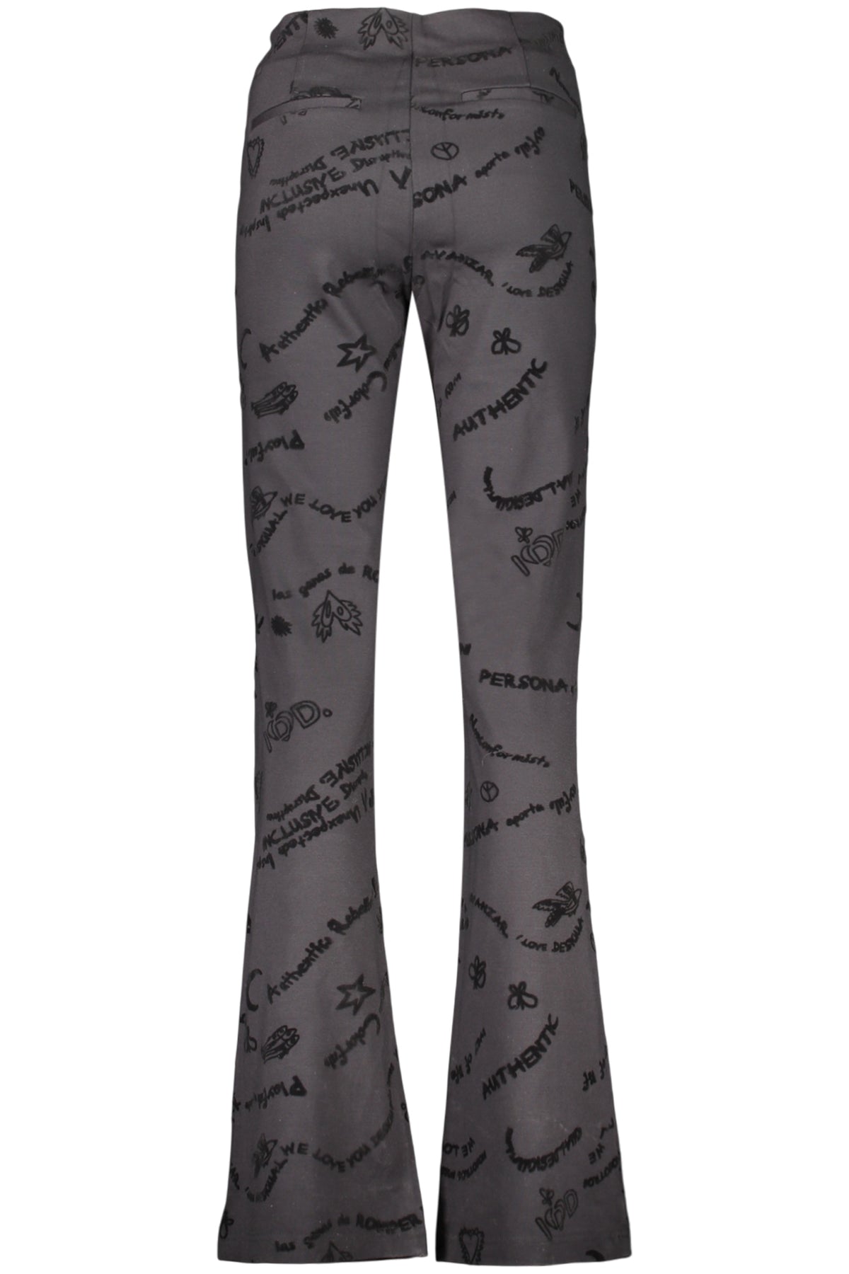 PANTALON NOIR POUR FEMME DESIGUAL