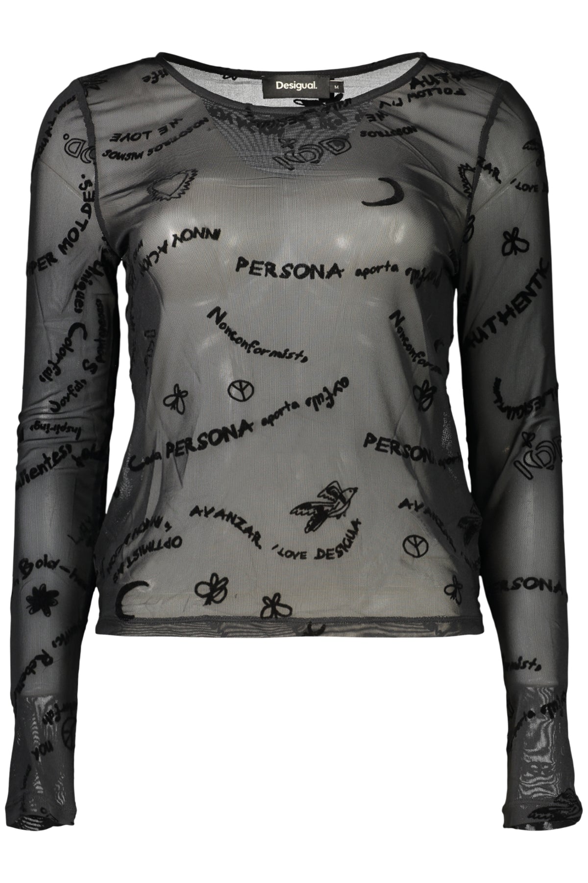 PANTALON NOIR POUR FEMME DESIGUAL