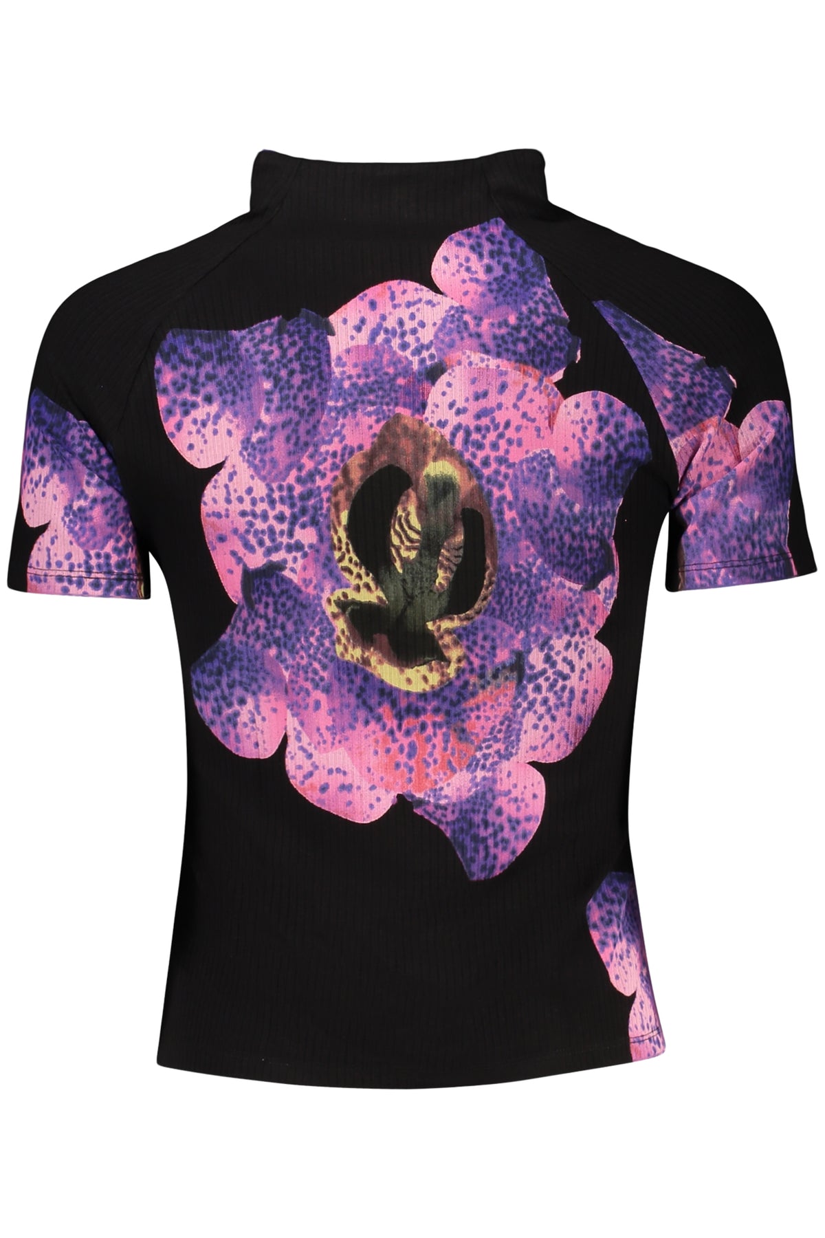 T-shirt noir à manches courtes DESIGUAL pour femme