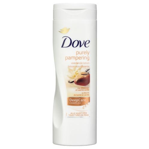 Loción corporal Dove Purely Pampering para mujer 400 ml