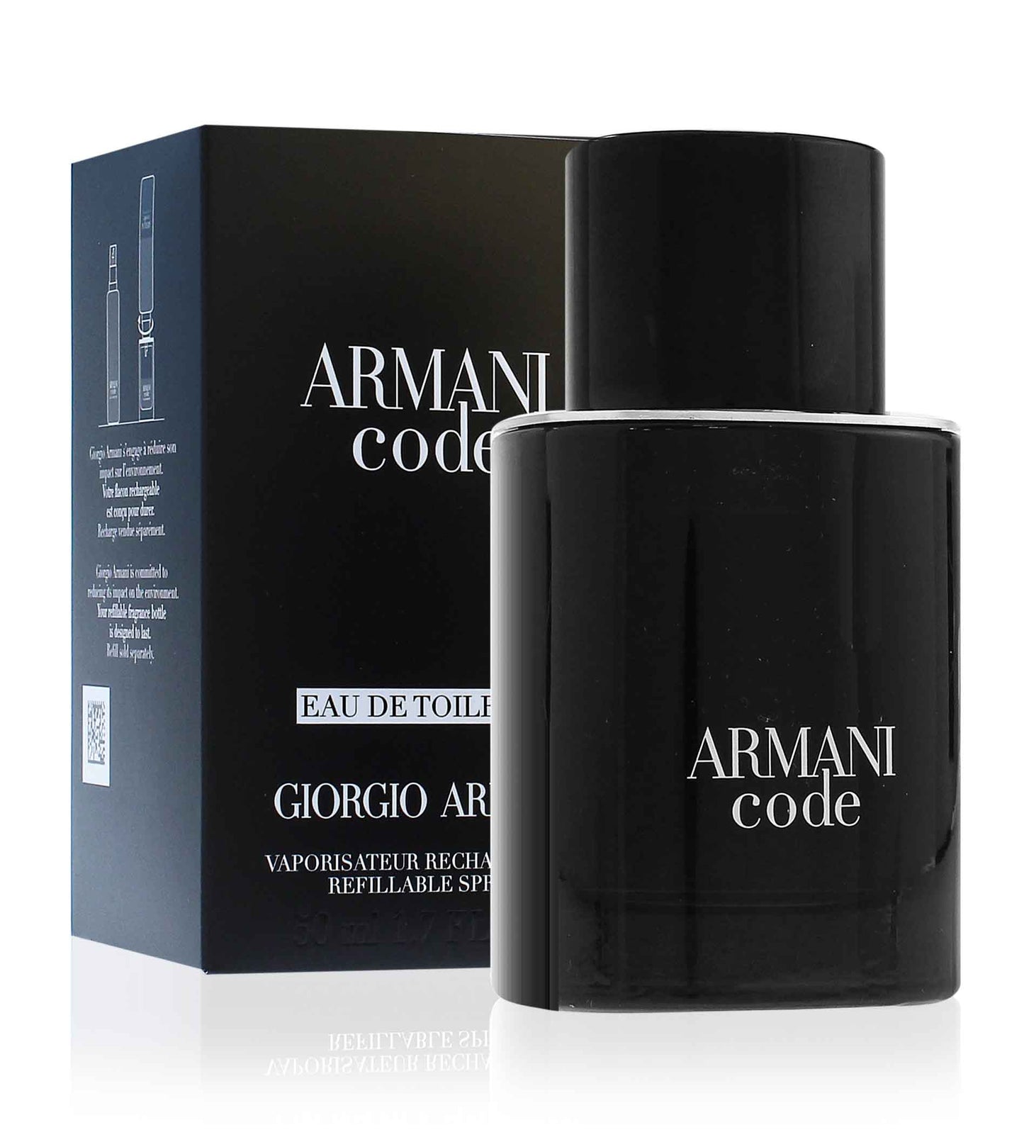 Giorgio Armani Code Eau De Toilette para hombre 50 ml recargable