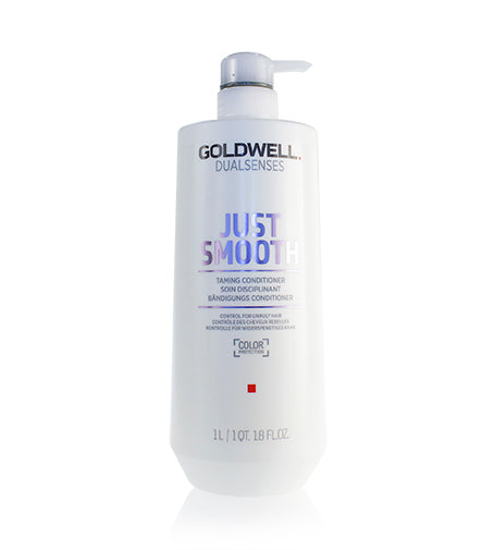 Acondicionador Goldwell Dualsenses Just Smooth para cabello rebelde 1000 ml