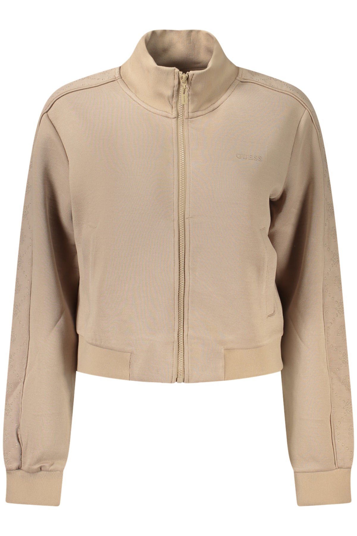 SWEAT-SHIRT ZIPPÉ BEIGE POUR FEMME GUESS JEANS