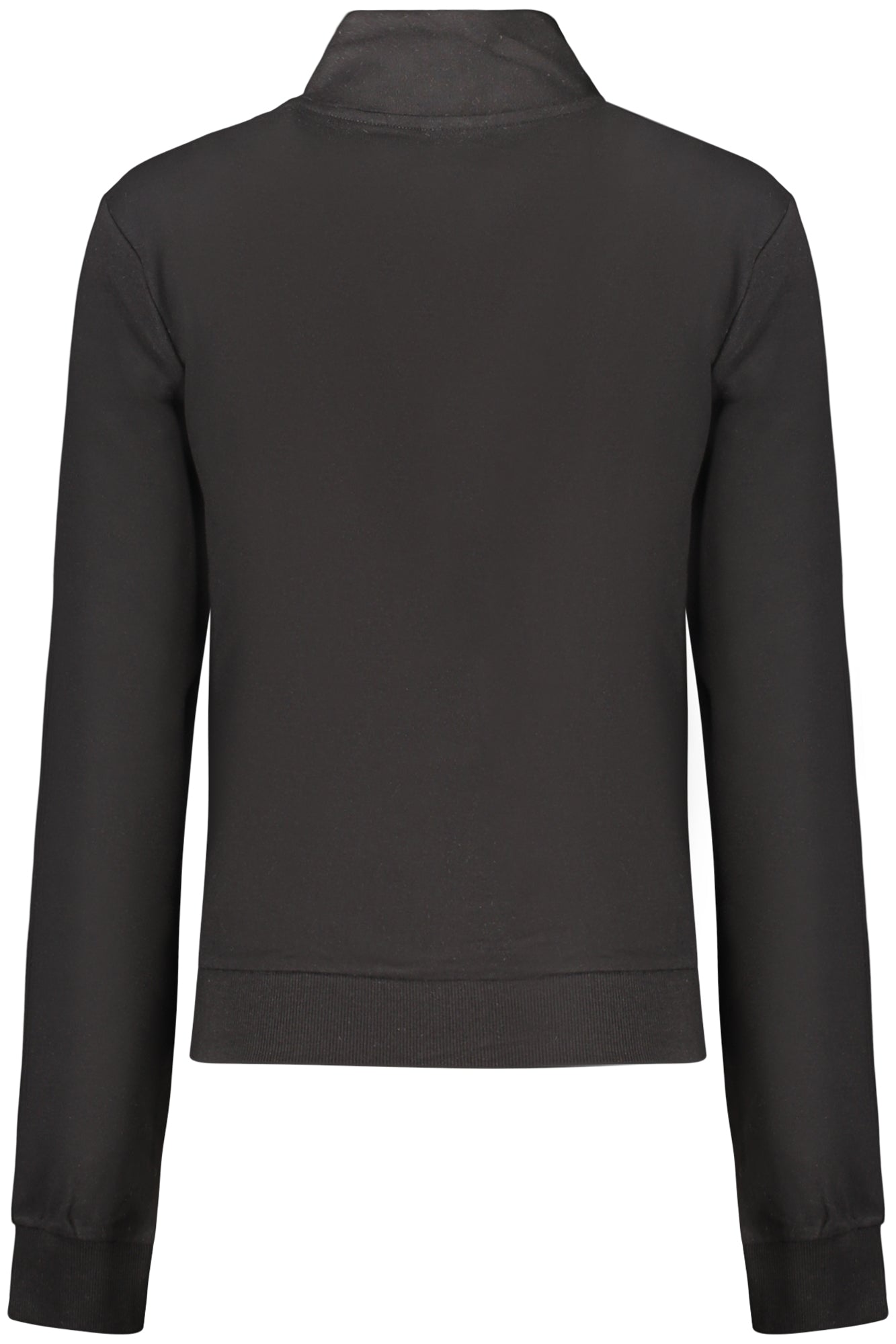 GUESS JEANS WOMEN'S BLACK ZIP-UP SWEATSHIRT