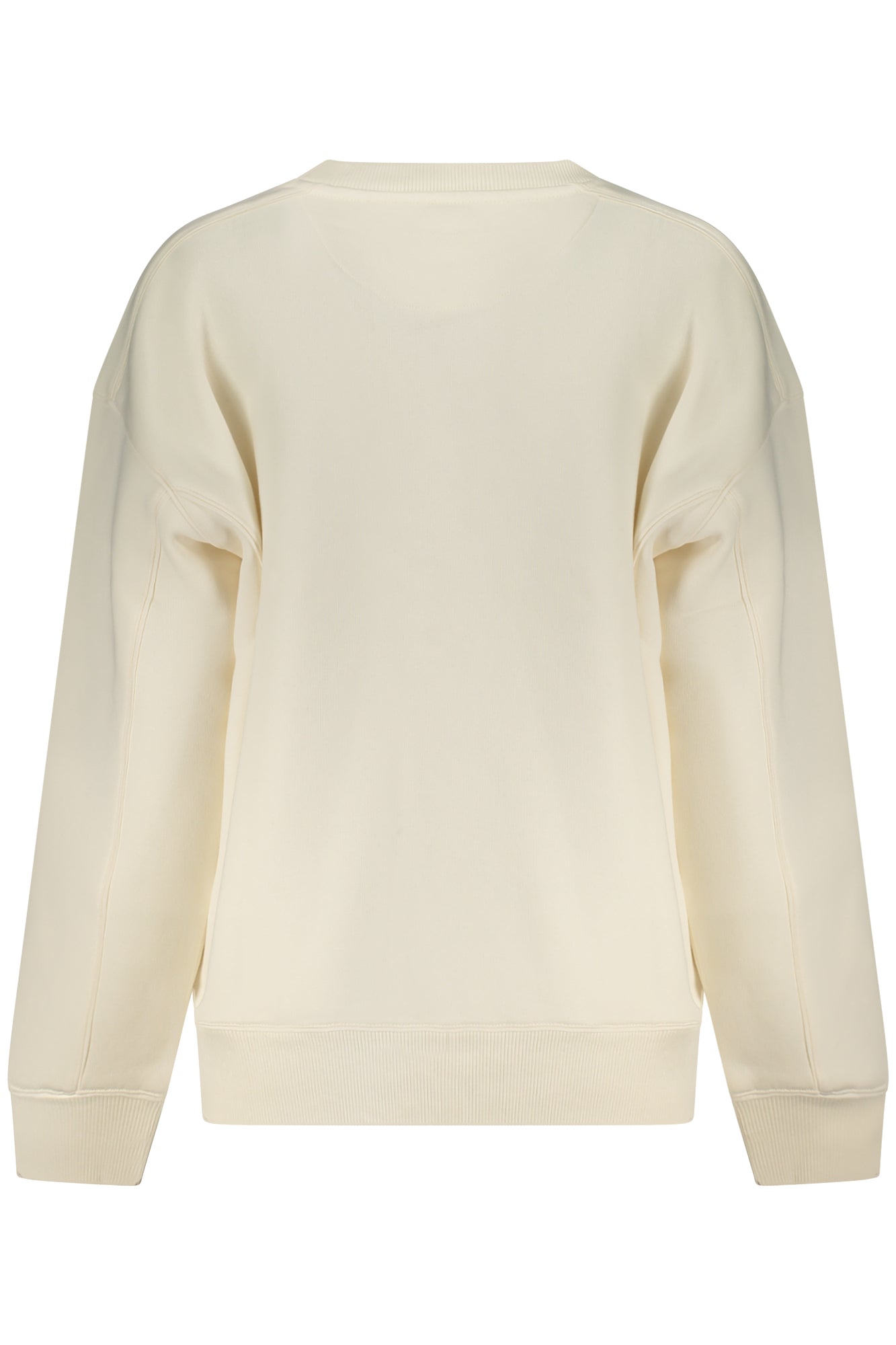 GUESS JEANS WOMEN'S WHITE ZIP-UP SWEATSHIRT