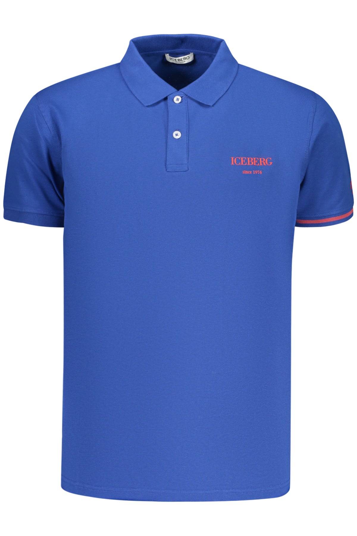 Polo homme Iceberg à manches courtes, bleu