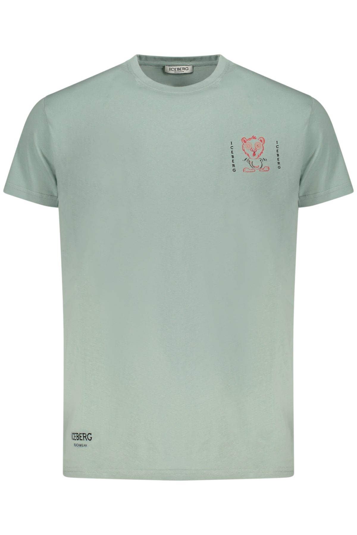 T-shirt vert à manches courtes Iceberg pour homme