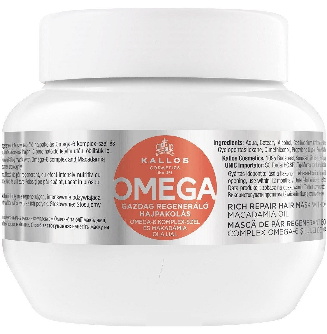 Kallos Omega regenerating hair mask 275 ml