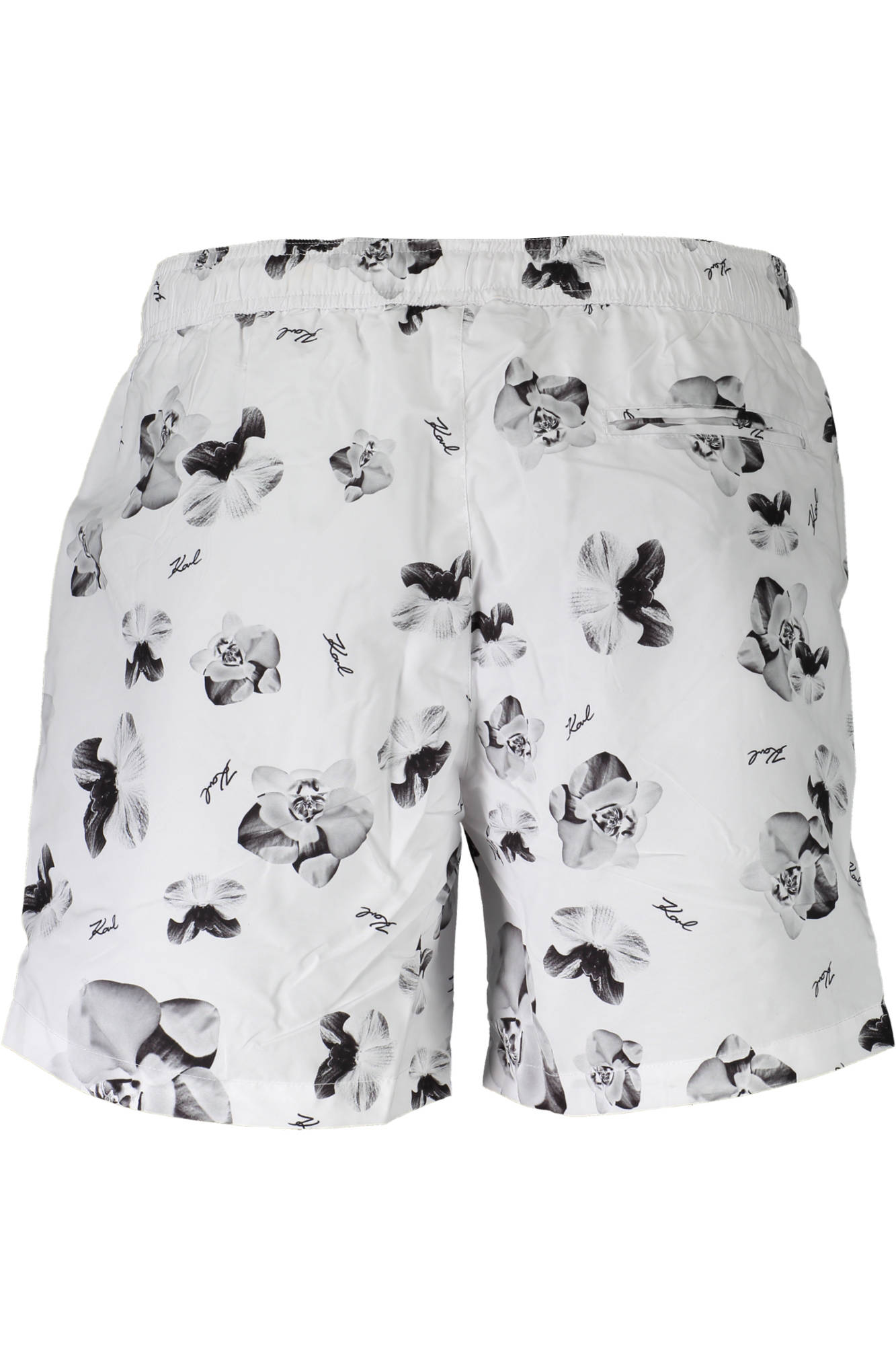 KARL LAGERFELD BEACHWEAR SWIMSUIT BOTTOM MEN WHITE