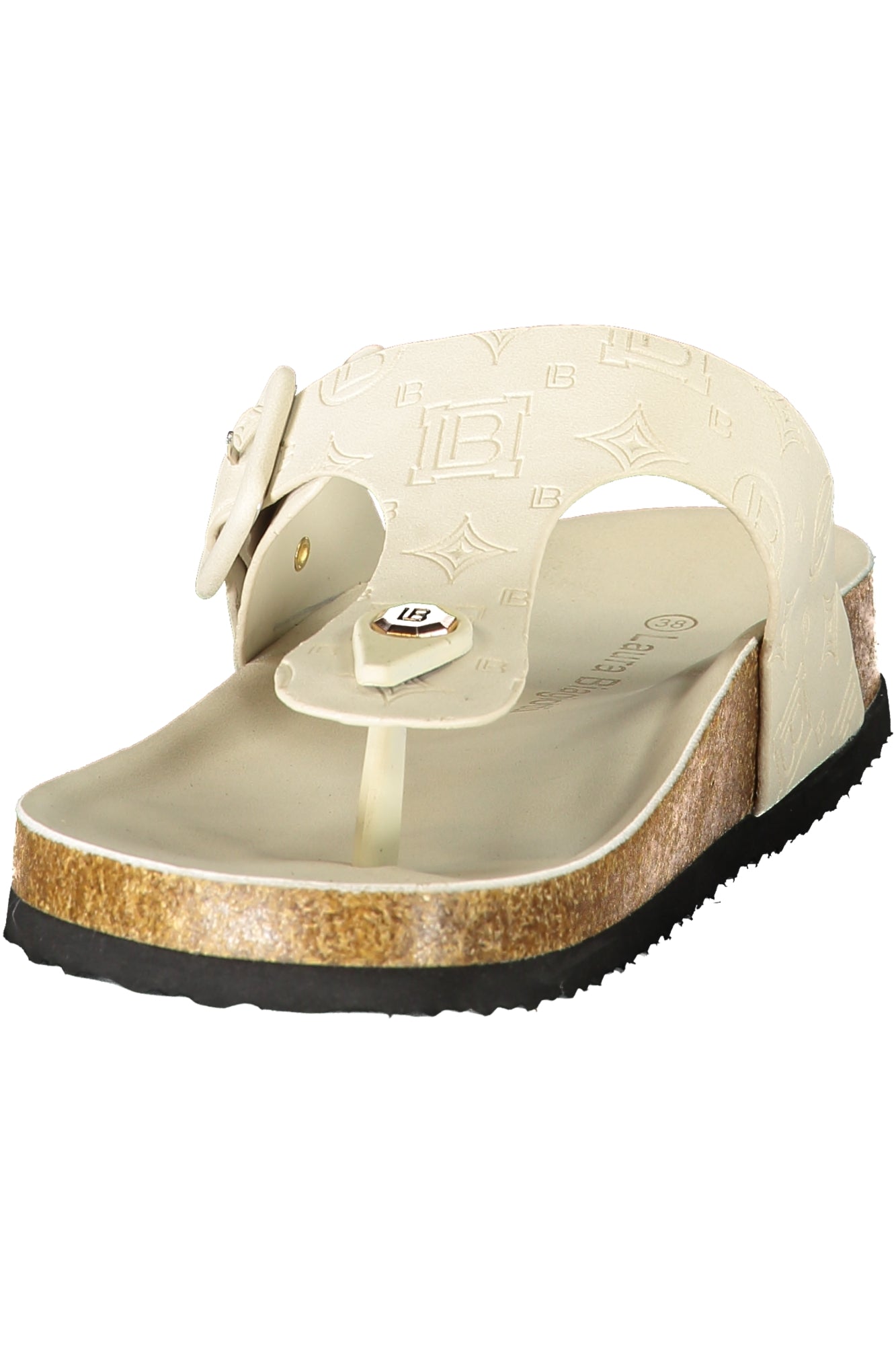 LAURA BIAGIOTTI WOMEN'S WHITE SLIPPER FOOTWEAR