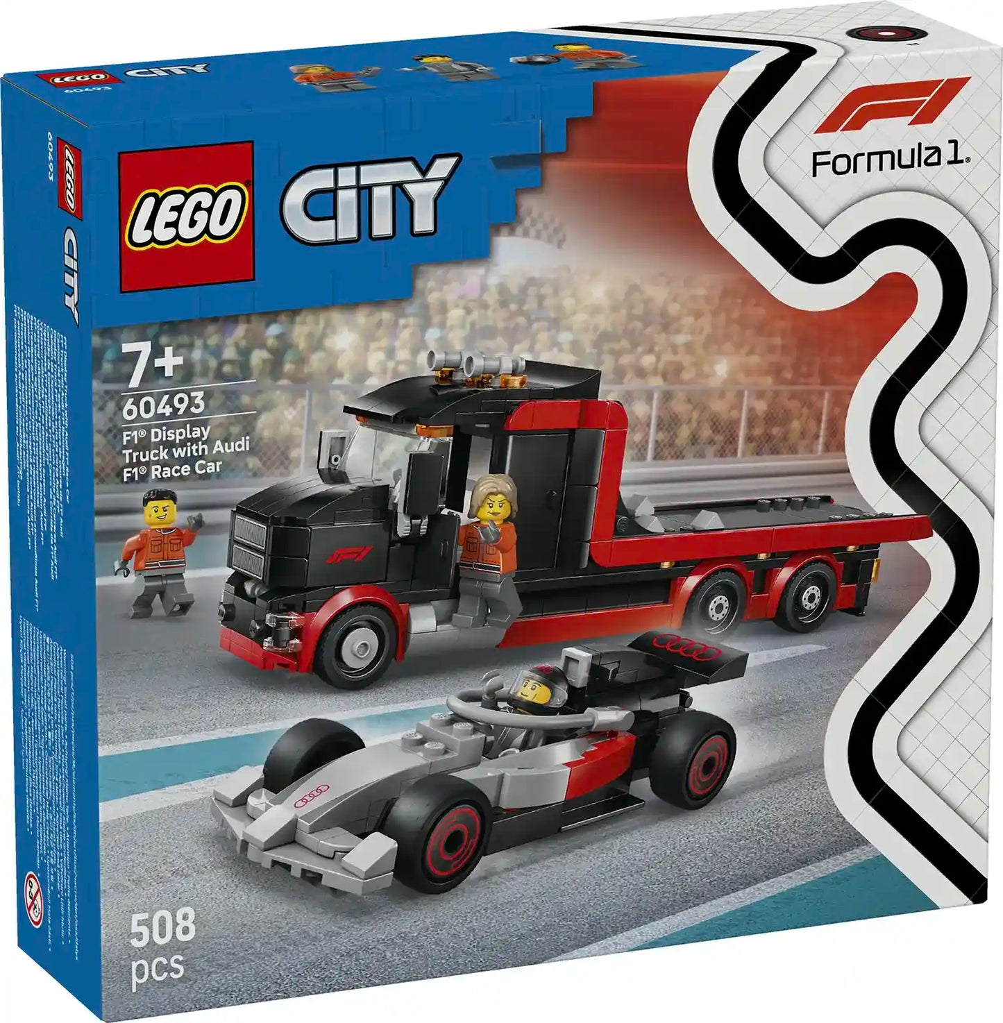 LEGO® City 60493 Výstavní náklaďák F1® se závodním autem Audi F1®