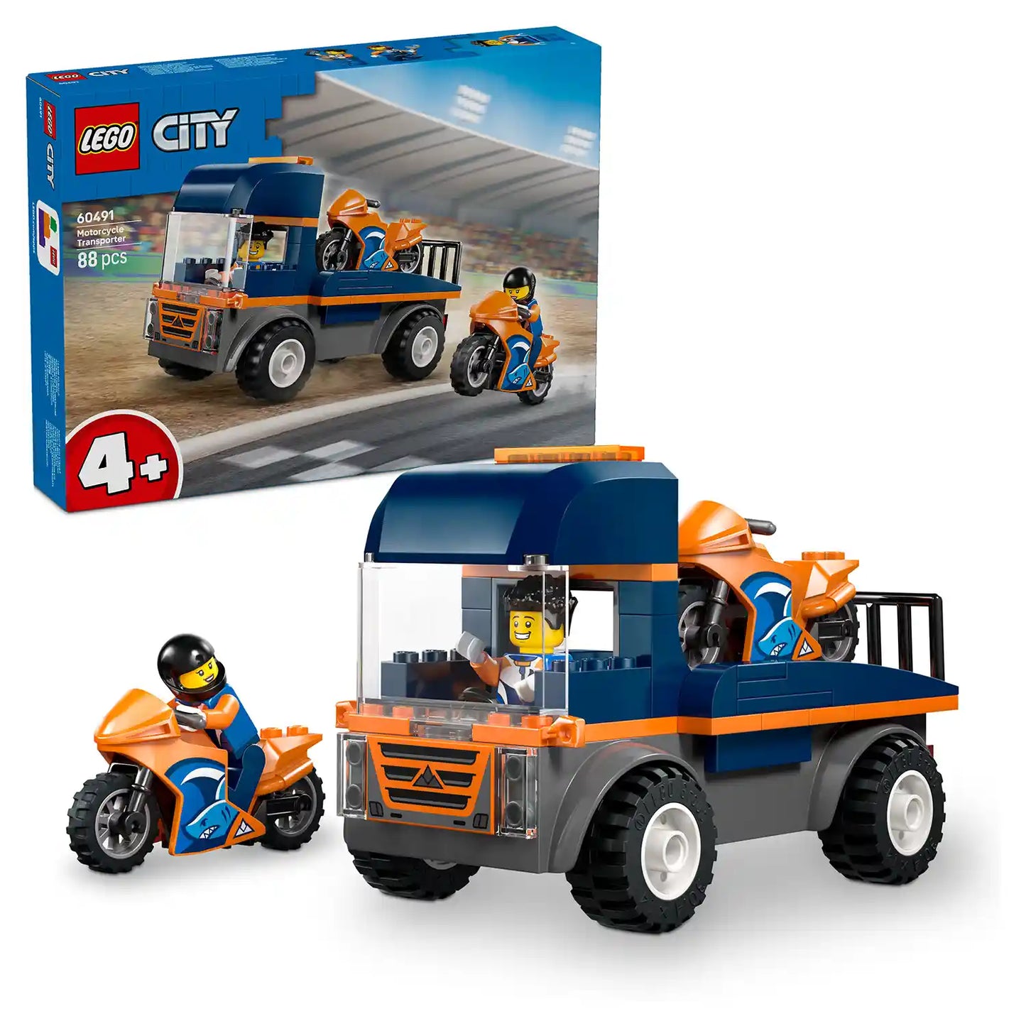 LEGO® City 60491 Kamion na přepravu motorek