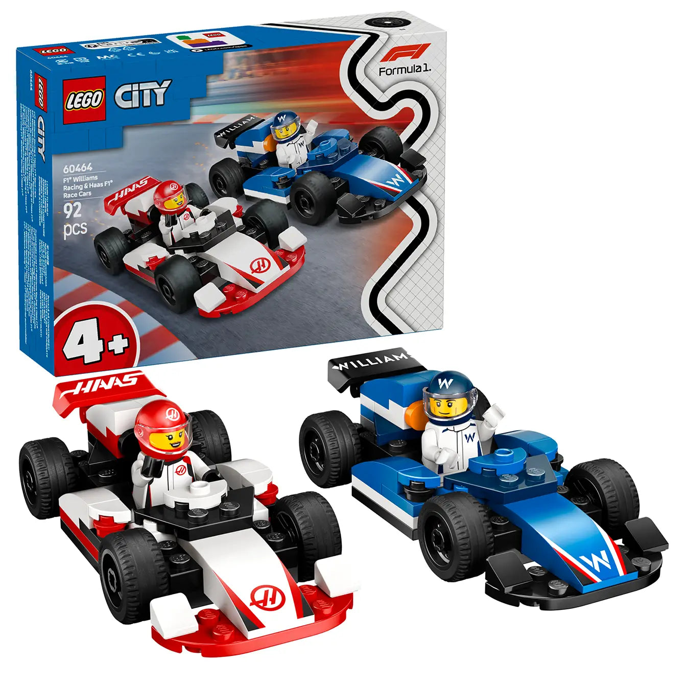 LEGO® City 60464 F1® Williams Racing & Haas F1® Race Cars