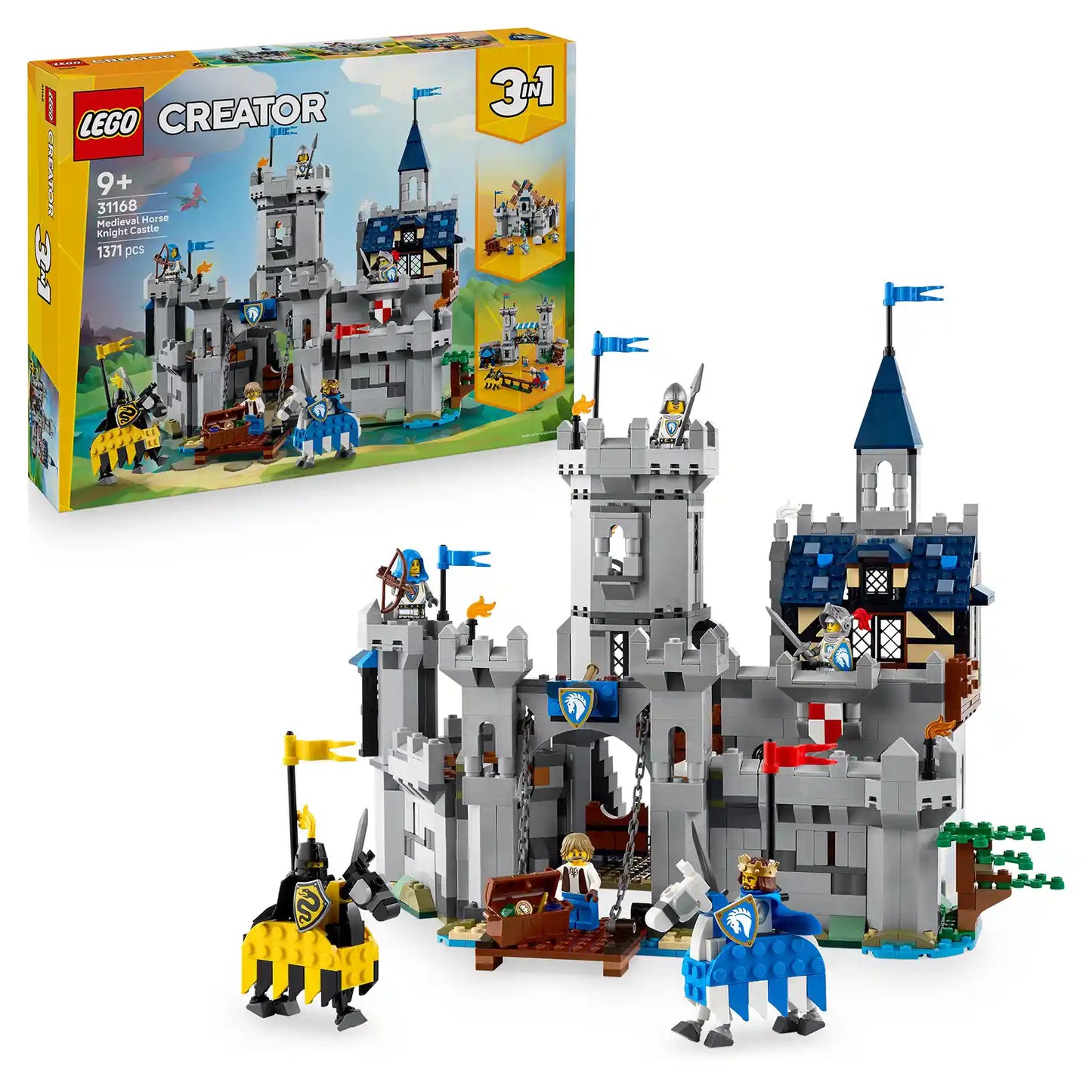 LEGO® Creator 3 v 1 31168 Středověký hrad a rytíři na koních