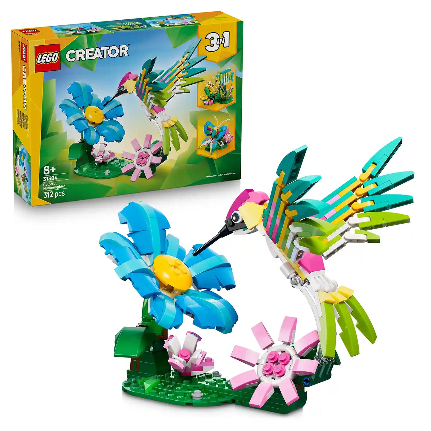LEGO® Creator 3 v 1 31384 Divoká zvířata: Barevný kolibřík