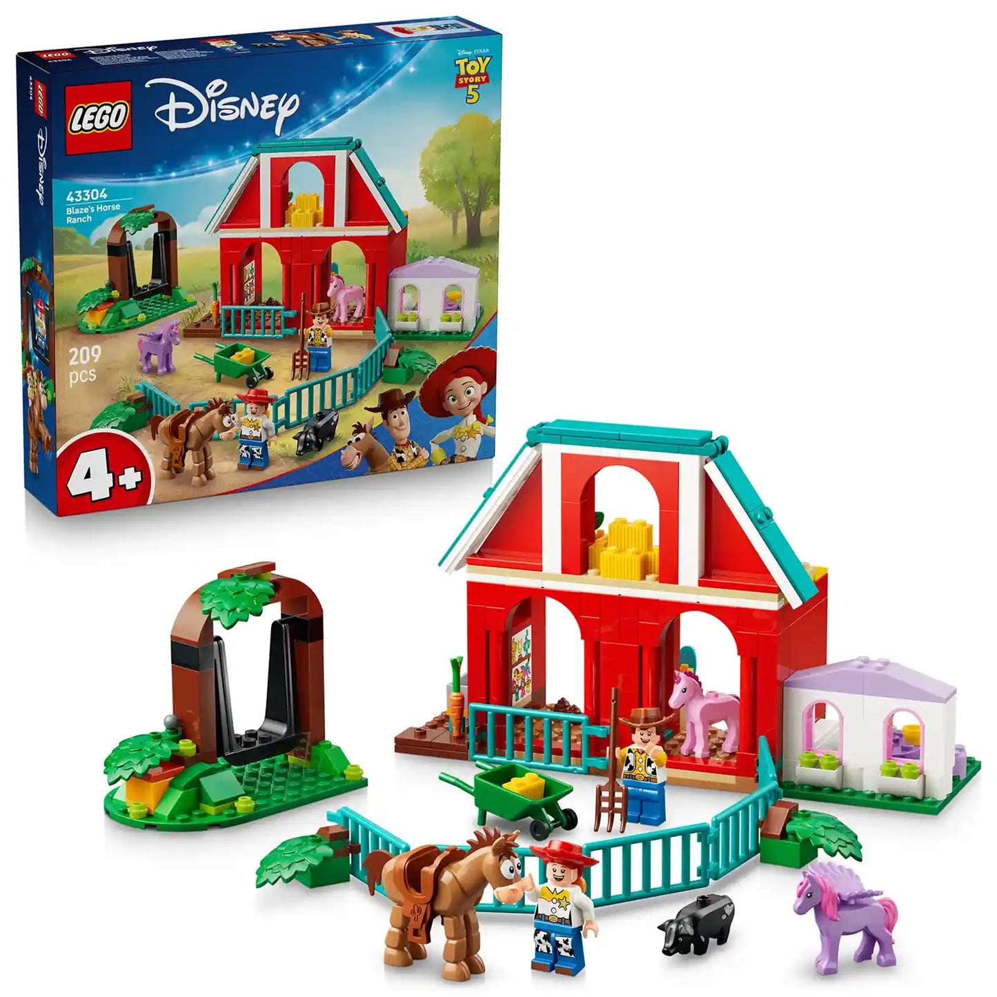 LEGO® ǀ Disney a Pixar Toy Story 5 43304 Blazeova koňská farma