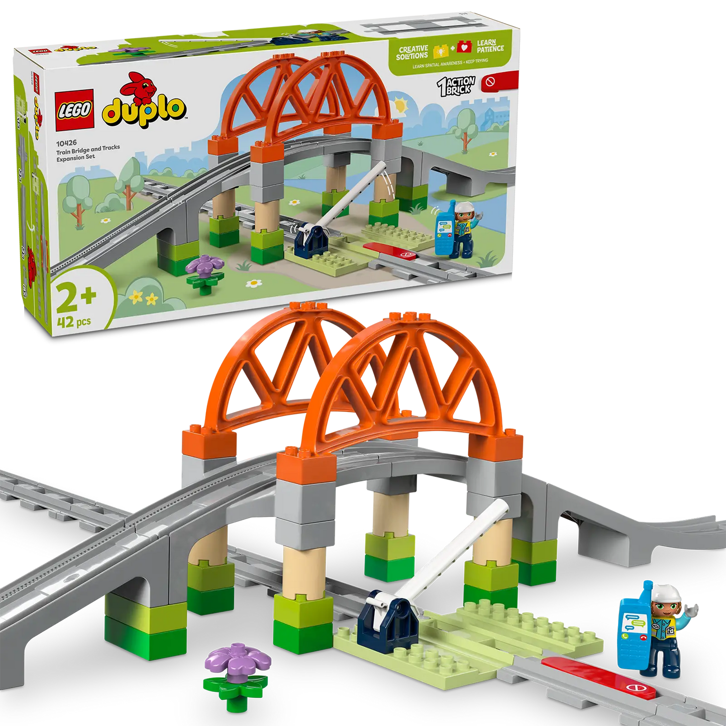 LEGO® DUPLO® 10426 Train Bridge And Tracks Expansion Set